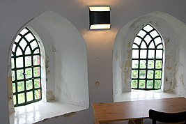 Schreibtisch am Turmfenster. Rechte: M. Werning / leuchttuerme.net