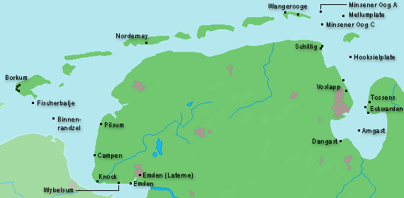 D | Ems, Ostfriesische Inseln, Jade