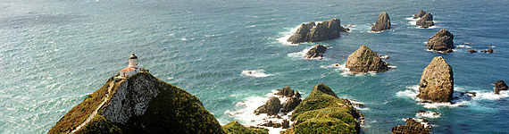 NZ | Lighthouse Nugget Point. Copyright: M. Werning / leuchttuerme.net